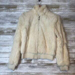 Wilsons Maxima Real Fur & Leather Jacket size Small